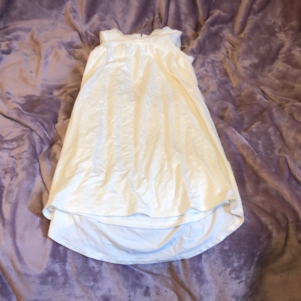 White silky night gown